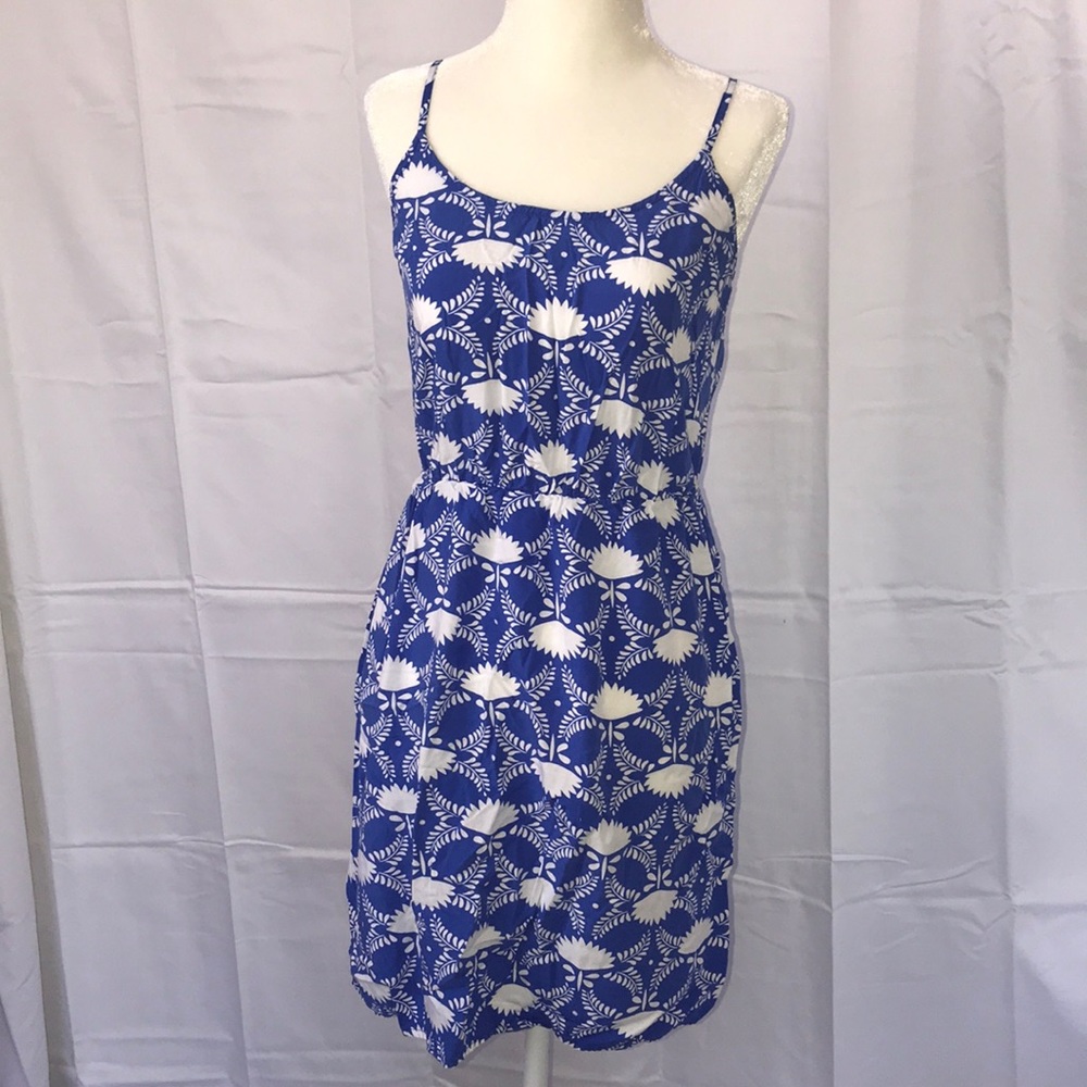 Old Navy Blue and White Dress